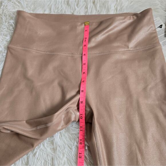 Athleta Elation Beige High Waisted Shimmer Leggings Size MP NWT - Picture 11 of 13
